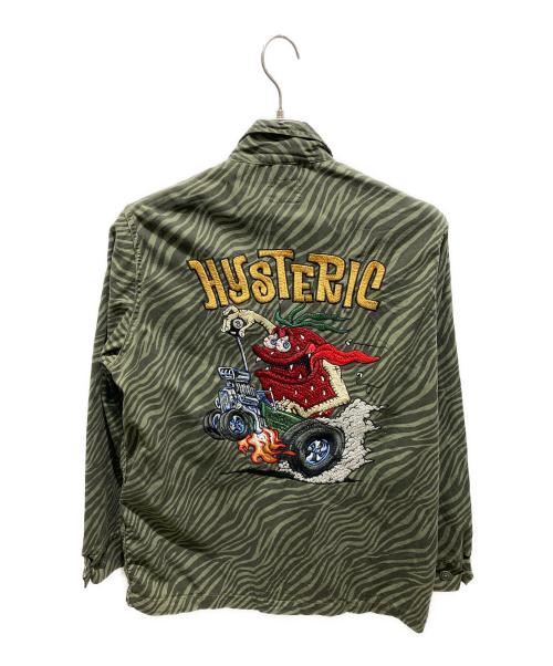 Hysteric Glamour（ヒステリックグラマー）Hysteric Glamour (ヒステリックグラマー) STBM RACING刺繍 ジャケット グリーン サイズ:Ｍの古着・服飾アイテム