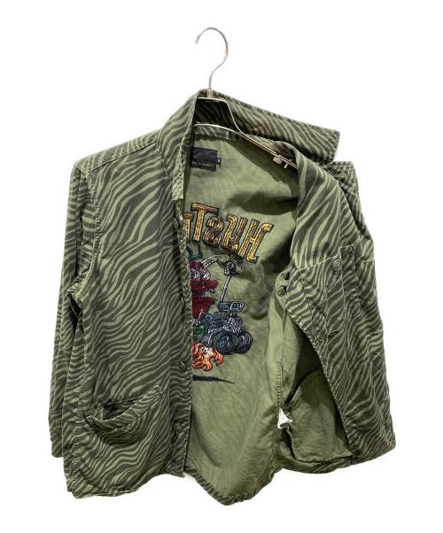 Hysteric Glamour（ヒステリックグラマー）Hysteric Glamour (ヒステリックグラマー) STBM RACING刺繍 ジャケット グリーン サイズ:Ｍの古着・服飾アイテム