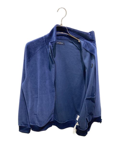 FRED PERRY（フレッドペリー）FRED PERRY (フレッドペリー) VELOUR TRACK JACKET ネイビー サイズ:Ｌの古着・服飾アイテム