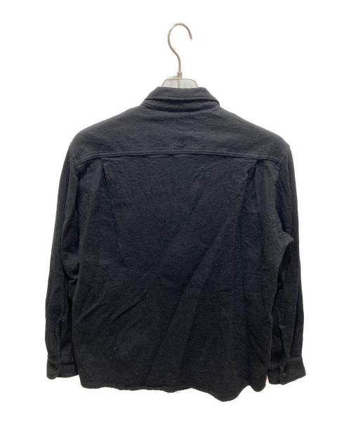 MARKA（マーカ）MARKA (マーカ) コットンウールダブルポケットシャツ ブラック サイズ:2の古着・服飾アイテム
