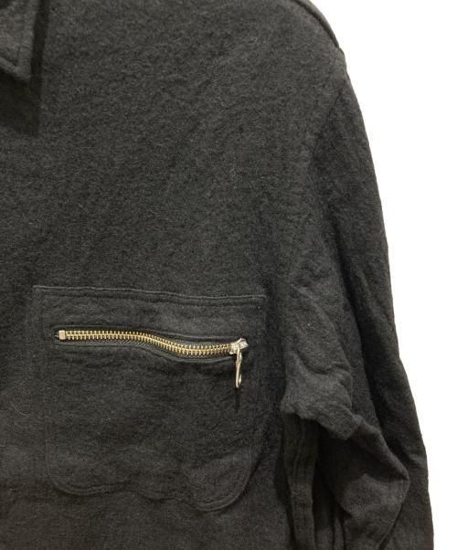 MARKA（マーカ）MARKA (マーカ) コットンウールダブルポケットシャツ ブラック サイズ:2の古着・服飾アイテム