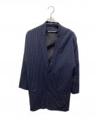 LUCIO VANOTTIルーチョ バノッティ）の古着「ストライプ2Bコート」｜ネイビー