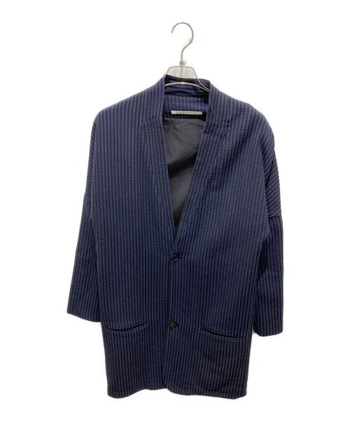 LUCIO VANOTTI（ルーチョ バノッティ）LUCIO VANOTTI (ルーチョ バノッティ) ストライプ2Bコート ネイビー サイズ:3の古着・服飾アイテム