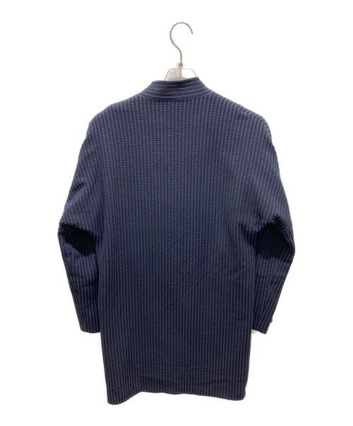 LUCIO VANOTTI（ルーチョ バノッティ）LUCIO VANOTTI (ルーチョ バノッティ) ストライプ2Bコート ネイビー サイズ:3の古着・服飾アイテム