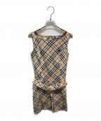 BURBERRY BLUE LABELバーバリー ブルー レーベル）の古着「ノヴァチェックノースリーブワンピース」｜ベージュ
