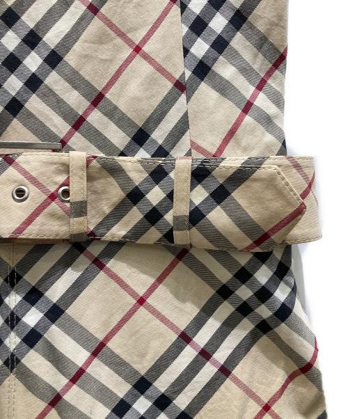 BURBERRY BLUE LABEL（バーバリー ブルー レーベル）BURBERRY BLUE LABEL (バーバリー ブルー レーベル) ノヴァチェックノースリーブワンピース ベージュ サイズ:38の古着・服飾アイテム