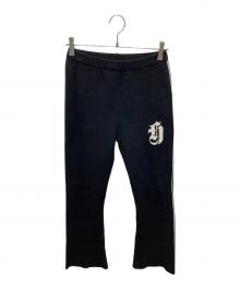 Hysteric Glamour（ヒステリックグラマー）の古着「HYSTERIC TIMESジャカード フレアパンツ」｜ブラック