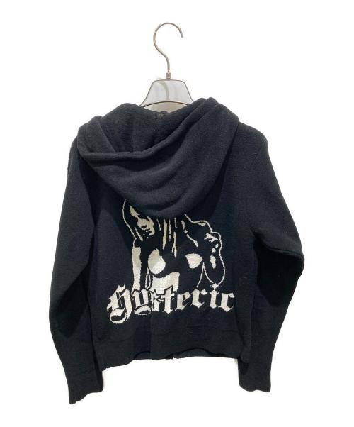 Hysteric Glamour（ヒステリックグラマー）Hysteric Glamour (ヒステリックグラマー) HYSTERIC TIMESジャカード ジップパーカー ブラック サイズ:FREEの古着・服飾アイテム