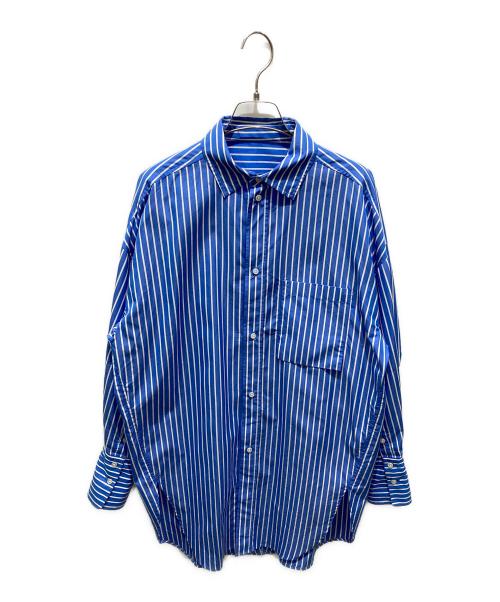 MAISON SPECIAL（メゾンスペシャル）MAISON SPECIAL (メゾンスペシャル) ストライプシャツ ブルー サイズ:FREEの古着・服飾アイテム