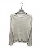 MAISON SPECIALメゾンスペシャル）の古着「シャーリングカットソー」｜ホワイト