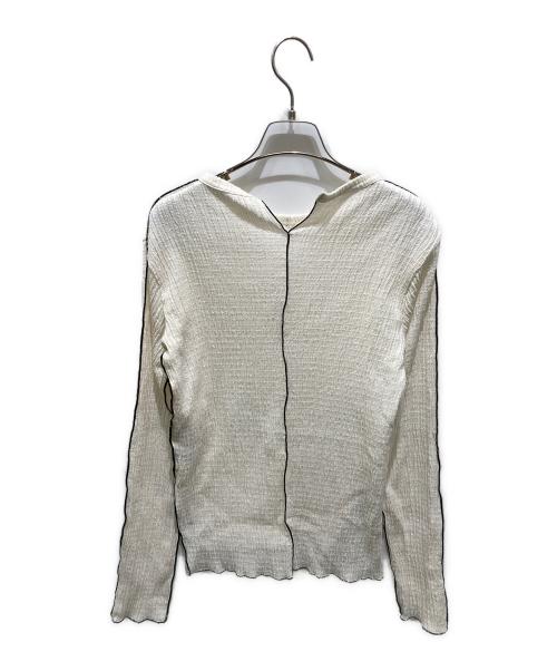 MAISON SPECIAL（メゾンスペシャル）MAISON SPECIAL (メゾンスペシャル) シャーリングカットソー ホワイト サイズ:記載なしの為実寸参照の古着・服飾アイテム