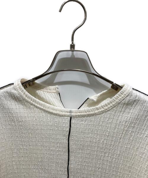 MAISON SPECIAL（メゾンスペシャル）MAISON SPECIAL (メゾンスペシャル) シャーリングカットソー ホワイト サイズ:記載なしの為実寸参照の古着・服飾アイテム