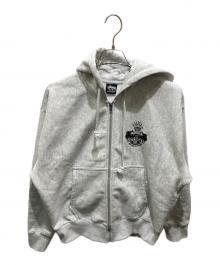 stussy（ステューシー）の古着「BUILT TO LAST ZIP HOODIE」｜グレー