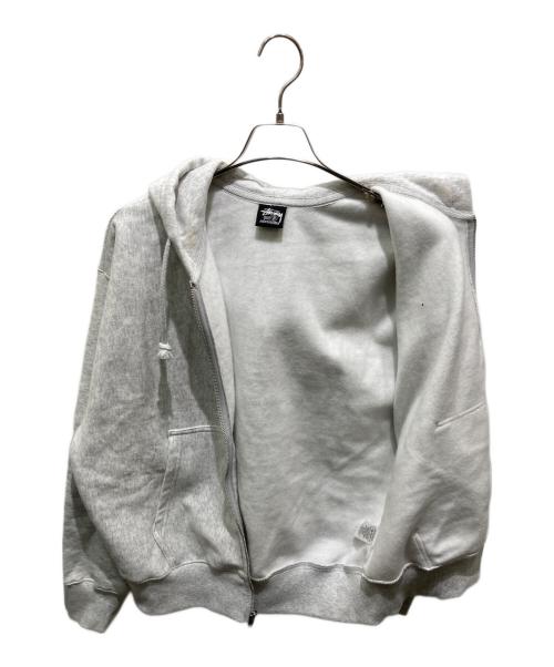 stussy（ステューシー）stussy (ステューシー) BUILT TO LAST ZIP HOODIE グレー サイズ:Sの古着・服飾アイテム