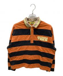 Onitsuka Tiger（オニツカタイガー）の古着「POLO TOP」｜ブラウン