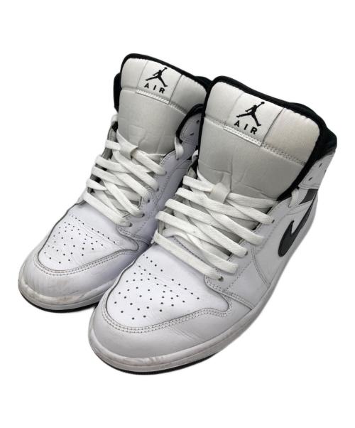 NIKE（ナイキ）NIKE (ナイキ) Nike Air Jordan 1 Mid　エアジョーダン1 ミッド ホワイト×ブラック サイズ:28の古着・服飾アイテム
