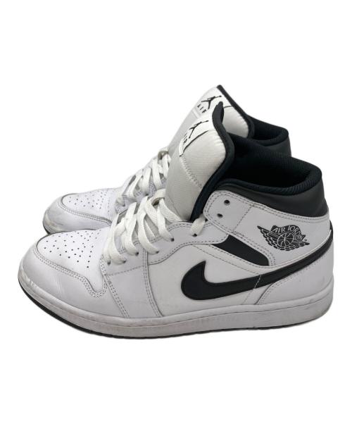 NIKE（ナイキ）NIKE (ナイキ) Nike Air Jordan 1 Mid　エアジョーダン1 ミッド ホワイト×ブラック サイズ:28の古着・服飾アイテム