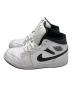NIKE (ナイキ) Nike Air Jordan 1 Mid　エアジョーダン1 ミッド ホワイト×ブラック サイズ:28：10000円