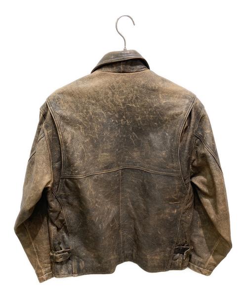 Eddie Bauer（エディーバウアー）Eddie Bauer (エディーバウアー) レザージャケット ブラウン サイズ:Sの古着・服飾アイテム