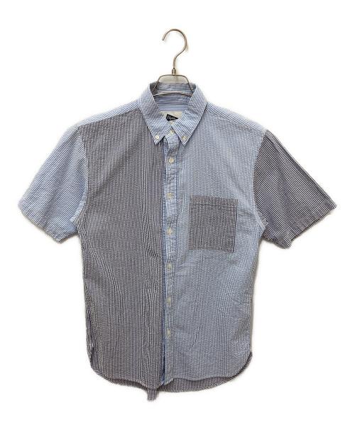Pilgrim Surf+Supply（ピルグリム サーフサプライ）Pilgrim Surf+Supply (ピルグリム サーフサプライ) シアサッカー半袖シャツ ブルー サイズ:XSの古着・服飾アイテム