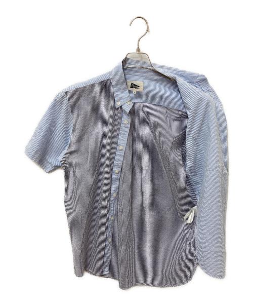 Pilgrim Surf+Supply（ピルグリム サーフサプライ）Pilgrim Surf+Supply (ピルグリム サーフサプライ) シアサッカー半袖シャツ ブルー サイズ:XSの古着・服飾アイテム
