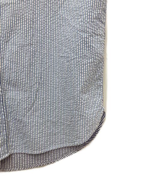 Pilgrim Surf+Supply（ピルグリム サーフサプライ）Pilgrim Surf+Supply (ピルグリム サーフサプライ) シアサッカー半袖シャツ ブルー サイズ:XSの古着・服飾アイテム