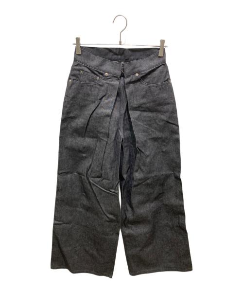 JOHN LAWRENCE SULLIVAN（ジョン ローレンス サリバン）JOHN LAWRENCE SULLIVAN (ジョン ローレンス サリバン) RIGID DENIM WIDE PANTS グレー サイズ:Ｌの古着・服飾アイテム