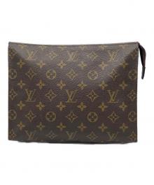LOUIS VUITTON（ルイ ヴィトン）の古着「クラッチバッグ　モノグラム ポシェットトワレット26」｜ブラウン