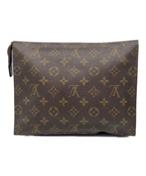 LOUIS VUITTON（ルイ ヴィトン）LOUIS VUITTON (ルイ ヴィトン) クラッチバッグ　モノグラム ポシェットトワレット26 ブラウンの古着・服飾アイテム