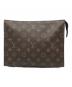 LOUIS VUITTON（ルイ ヴィトン）の古着「クラッチバッグ　モノグラム ポシェットトワレット26」｜ブラウン