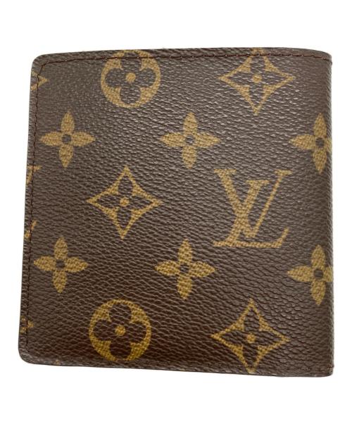 LOUIS VUITTON（ルイ ヴィトン）LOUIS VUITTON (ルイ ヴィトン) 2つ折り財布　モノグラム　ポルトビエ 6 カルトクレディ ブラウンの古着・服飾アイテム