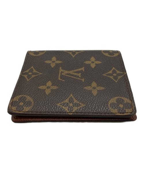 LOUIS VUITTON（ルイ ヴィトン）LOUIS VUITTON (ルイ ヴィトン) 2つ折り財布　モノグラム　ポルトビエ 6 カルトクレディ ブラウンの古着・服飾アイテム