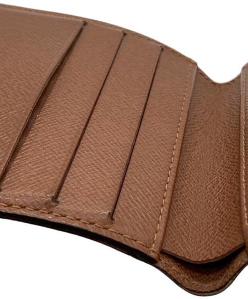 LOUIS VUITTON（ルイ ヴィトン）LOUIS VUITTON (ルイ ヴィトン) 2つ折り財布　モノグラム　ポルトビエ 6 カルトクレディ ブラウンの古着・服飾アイテム