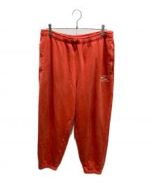 NIKE×stussy（ナイキ×ステューシー）の古着「WASHED FLEECE PANT HABANERO RED」｜オレンジ