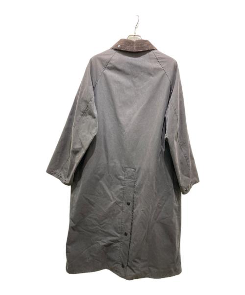 Barbour（バブアー）Barbour (バブアー) Over Size BURGHLEY wax　オーバーサイズバーレーワックスコート グレー サイズ:40の古着・服飾アイテム