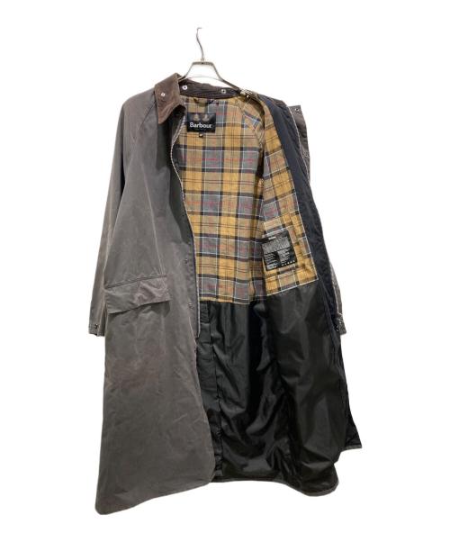 Barbour（バブアー）Barbour (バブアー) Over Size BURGHLEY wax　オーバーサイズバーレーワックスコート グレー サイズ:40の古着・服飾アイテム