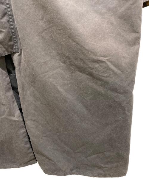 Barbour（バブアー）Barbour (バブアー) Over Size BURGHLEY wax　オーバーサイズバーレーワックスコート グレー サイズ:40の古着・服飾アイテム