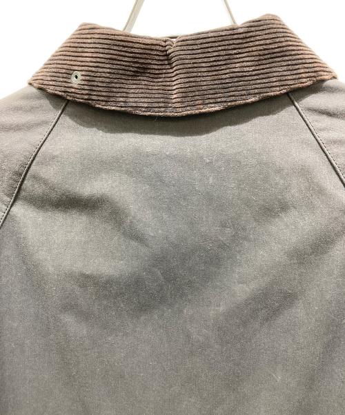 Barbour（バブアー）Barbour (バブアー) Over Size BURGHLEY wax　オーバーサイズバーレーワックスコート グレー サイズ:40の古着・服飾アイテム