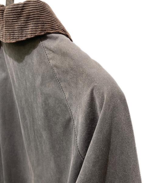 Barbour（バブアー）Barbour (バブアー) Over Size BURGHLEY wax　オーバーサイズバーレーワックスコート グレー サイズ:40の古着・服飾アイテム