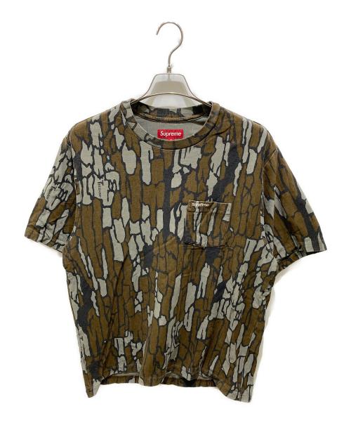 SUPREME（シュプリーム）SUPREME (シュプリーム) Oak Trebark Camo Pocket Tee/ グレー サイズ:Ｍの古着・服飾アイテム