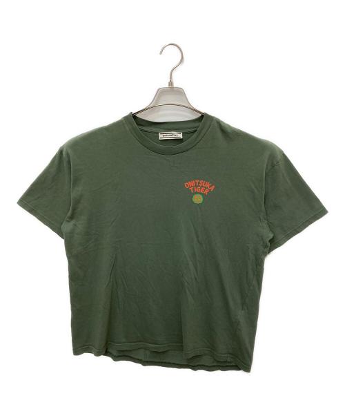 Onitsuka Tiger（オニツカタイガー）Onitsuka Tiger (オニツカタイガー) OVERSIZED GRAPHIC TEE グリーン サイズ:Ｌの古着・服飾アイテム