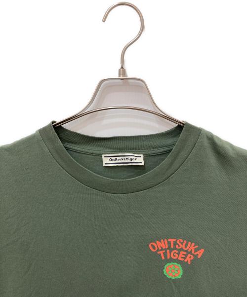 Onitsuka Tiger（オニツカタイガー）Onitsuka Tiger (オニツカタイガー) OVERSIZED GRAPHIC TEE グリーン サイズ:Ｌの古着・服飾アイテム