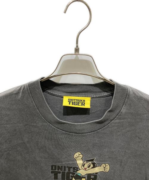 Onitsuka Tiger（オニツカタイガー）Onitsuka Tiger (オニツカタイガー) OVERSIZED WASHED TEE グレー サイズ:Ｍの古着・服飾アイテム