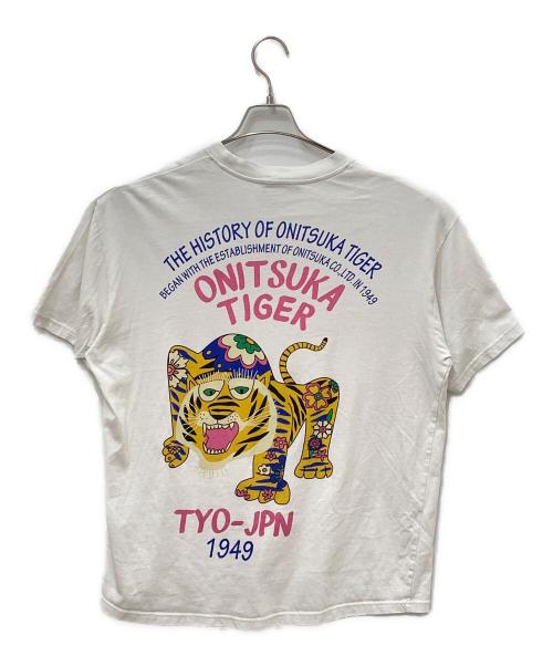 Onitsuka Tiger（オニツカタイガー）Onitsuka Tiger (オニツカタイガー) OVERSIZED GRAPHIC TEE　オーバーサイズグラフィックTシャツ ホワイト サイズ:Lの古着・服飾アイテム