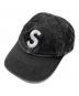 SUPREME（シュプリーム）の古着「Pigment Print S Logo 6-Pnel cap」｜ブラック