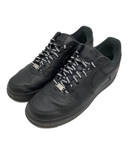 NIKE（ナイキ）NIKE (ナイキ) SUPREME (シュプリーム) AIR FORCE1 LOW　エアフォース1ロー ブラック サイズ:27.5の古着・服飾アイテム