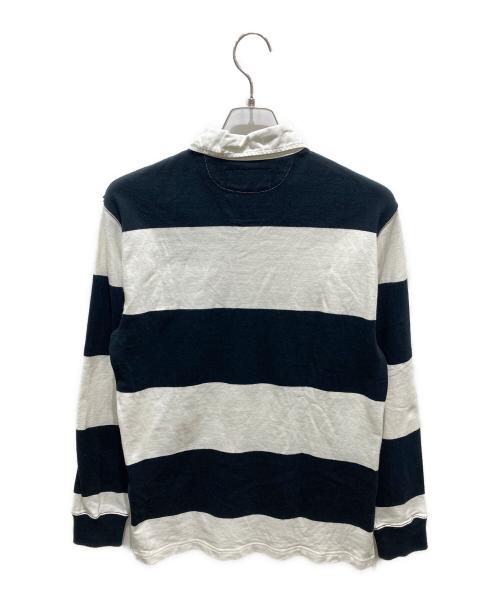 POLO RALPH LAUREN（ポロ・ラルフローレン）POLO RALPH LAUREN (ポロ・ラルフローレン) エンブレムラガーシャツ ブラック×ホワイト サイズ:XSの古着・服飾アイテム
