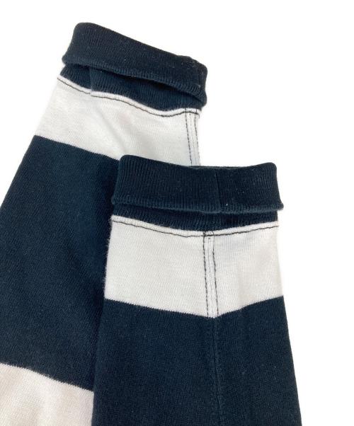 POLO RALPH LAUREN（ポロ・ラルフローレン）POLO RALPH LAUREN (ポロ・ラルフローレン) エンブレムラガーシャツ ブラック×ホワイト サイズ:XSの古着・服飾アイテム