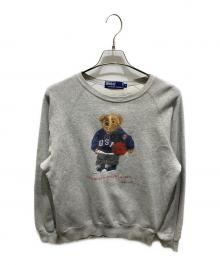 POLO RALPH LAUREN（ポロ・ラルフローレン）の古着「ポロベアスウェット」｜グレー