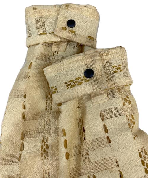 SASQUATCHfabrix.（サスクワッチファブリックス）SASQUATCHfabrix. (サスクワッチファブリックス) CUBE LACE L/S SHIRT イエロー サイズ:Ｌの古着・服飾アイテム